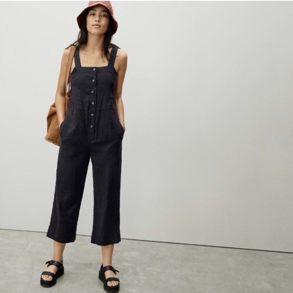 Everlane Women's Black Picnic Jumpsuit